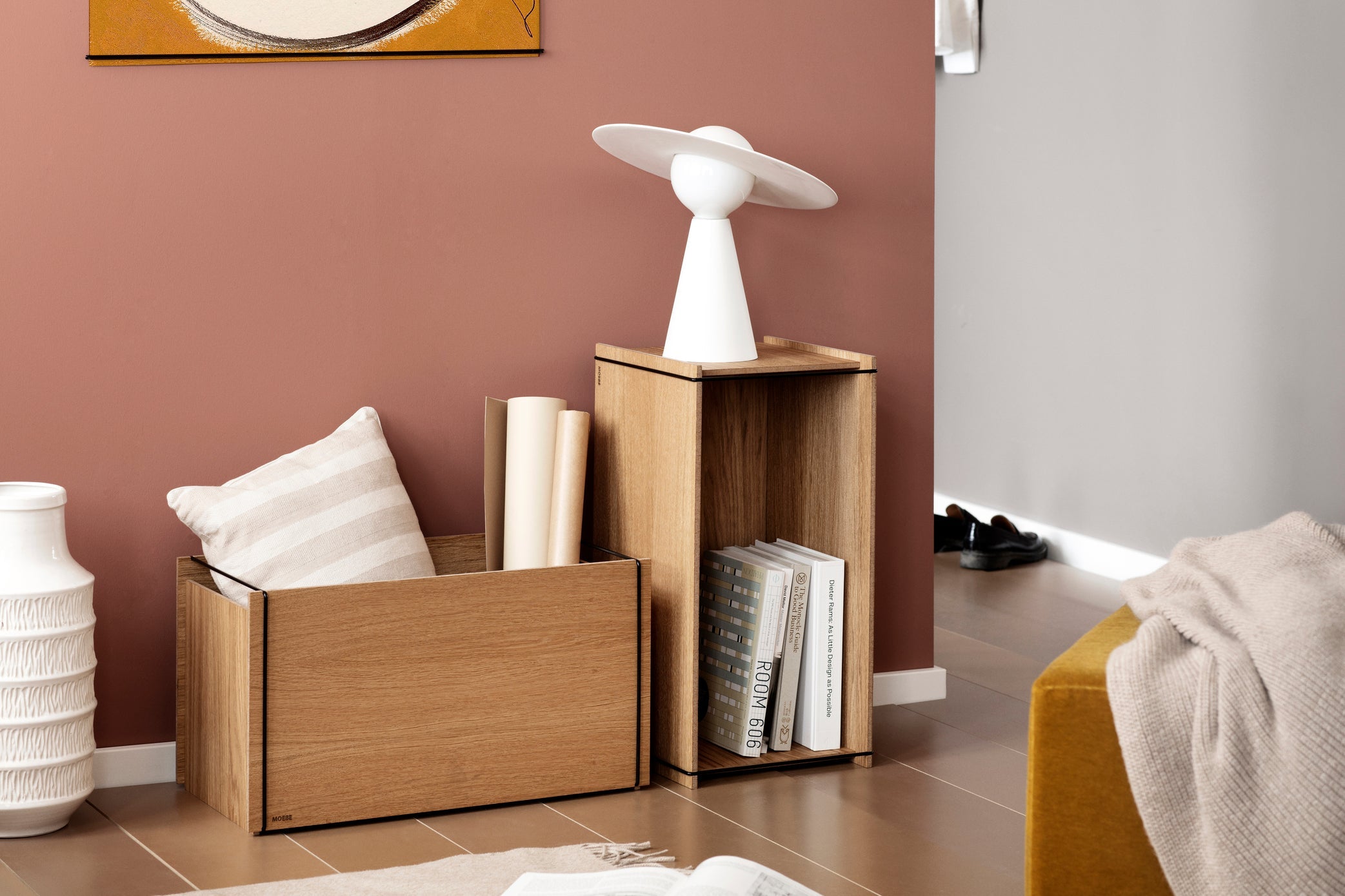 Kurver og oppbevaring stue