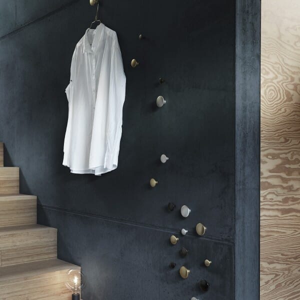 Knagg Dots Metall Black