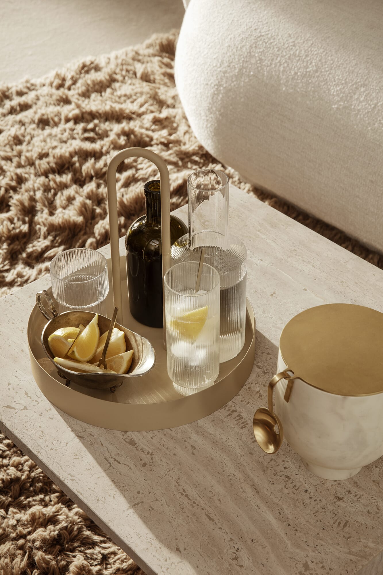 4 stk | Long Drink Glass Ripple Clear - Bilde 7