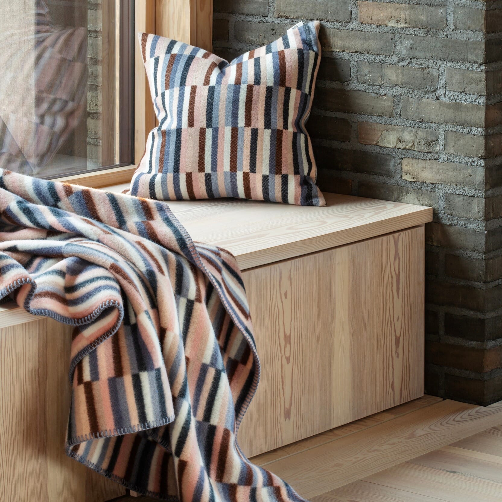 Pute Ida Rosa Blue 50x50 - Bilde 2