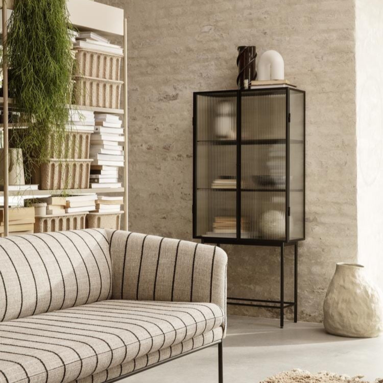 Haze Vitrineskap Riller Svart - Bilde 2