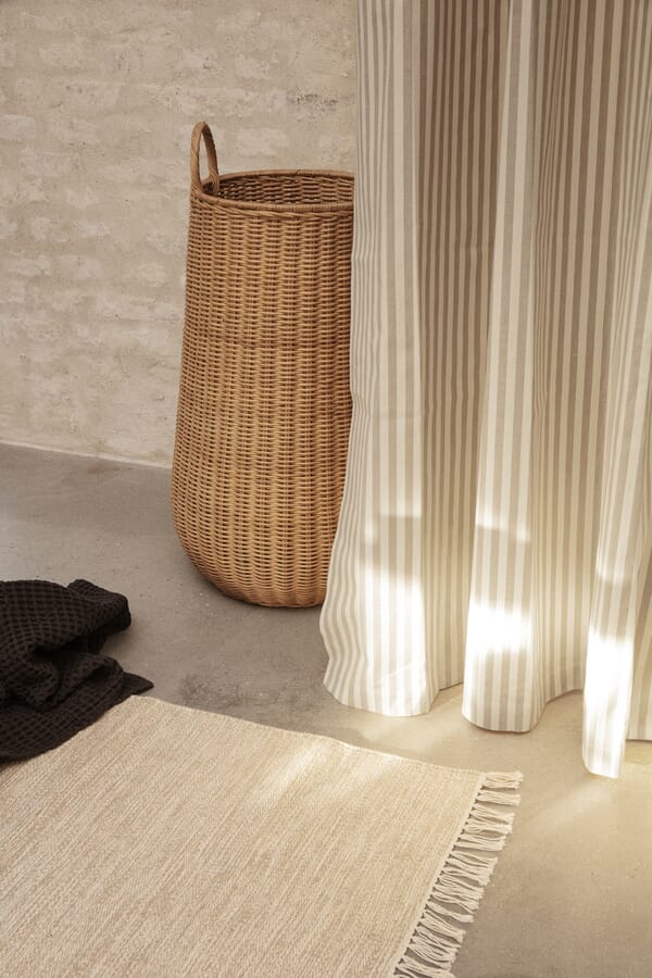 Dusjforheng Chambray Sand/Offwhite - Bilde 3