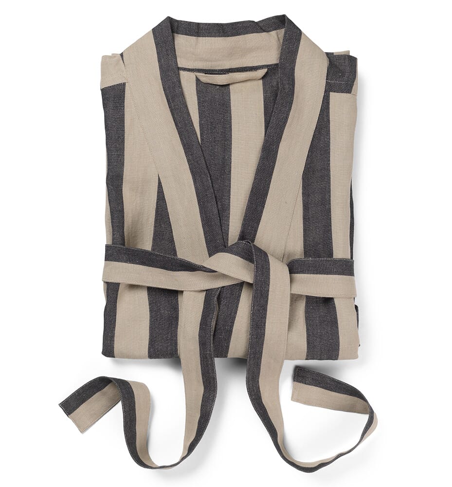 Morgenkåpe Field Sand/Black - Bilde 6