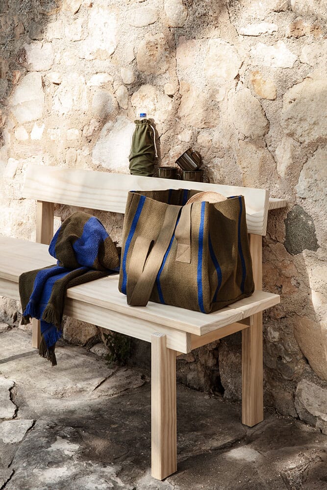 Alee Badehåndkle Olive/Bright Blue 70x140 - Bilde 3