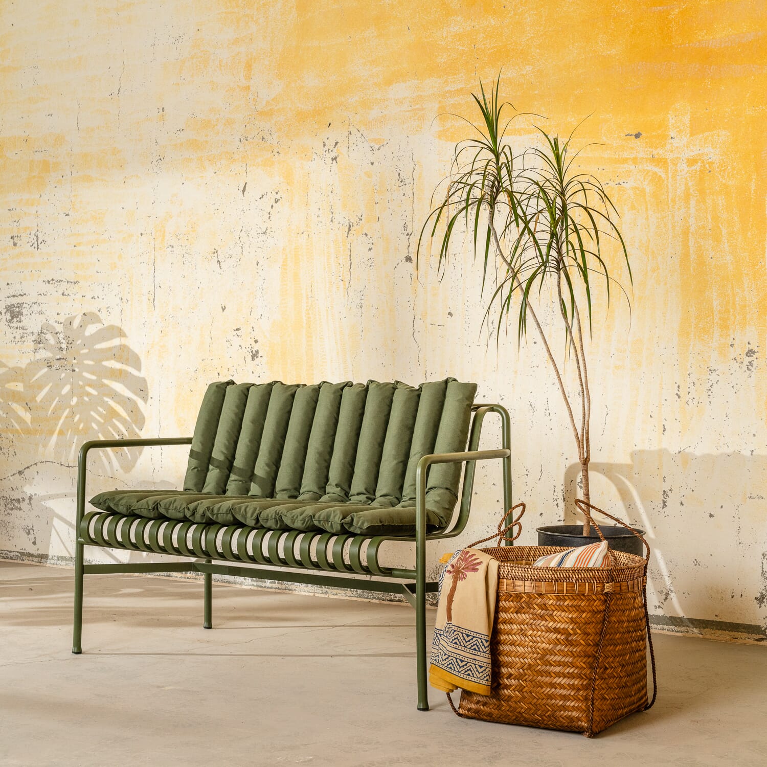 Palissade Dining Bench Olive - Bilde 8