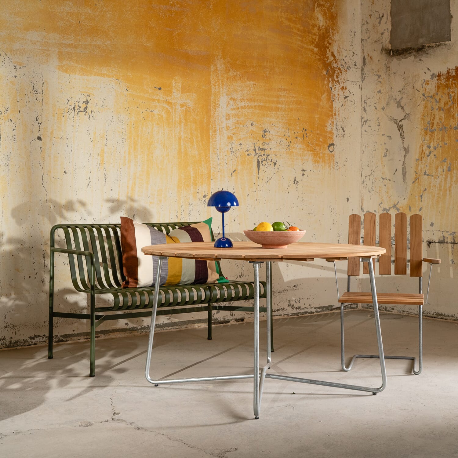 Palissade Dining Bench Olive - Bilde 3