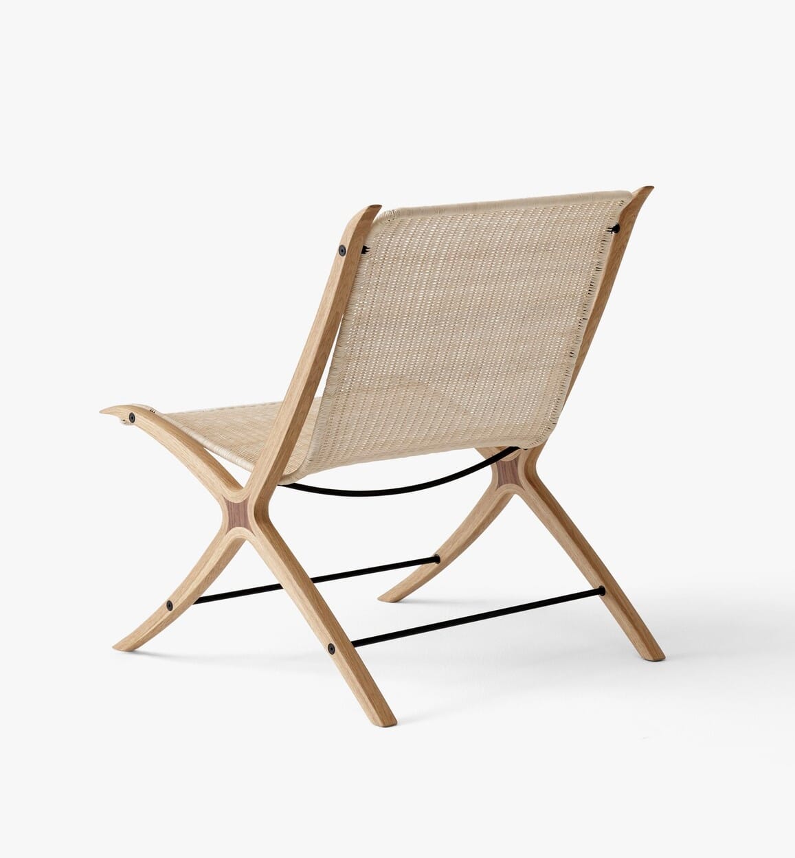 X Lounge Chair HM10 Rattan Oak Walnut - Bilde 3
