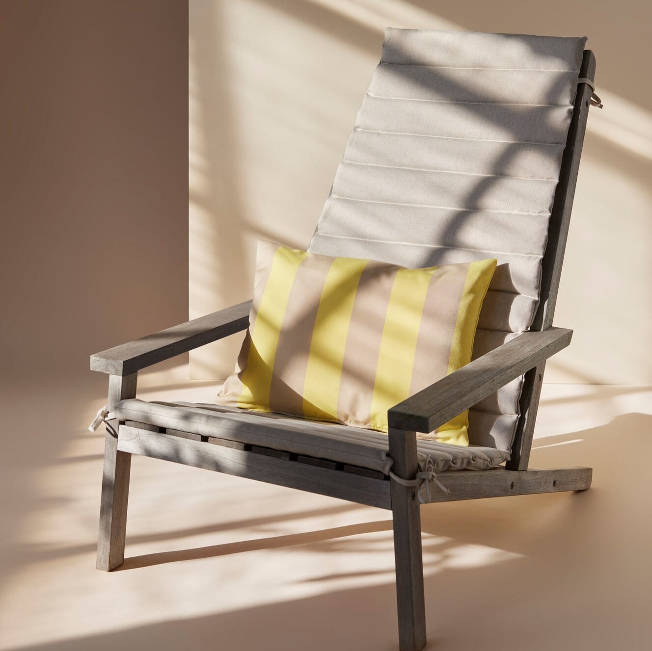Barriere Utendørspute Lemon/Sand Stripe 50x40 - Bilde 2