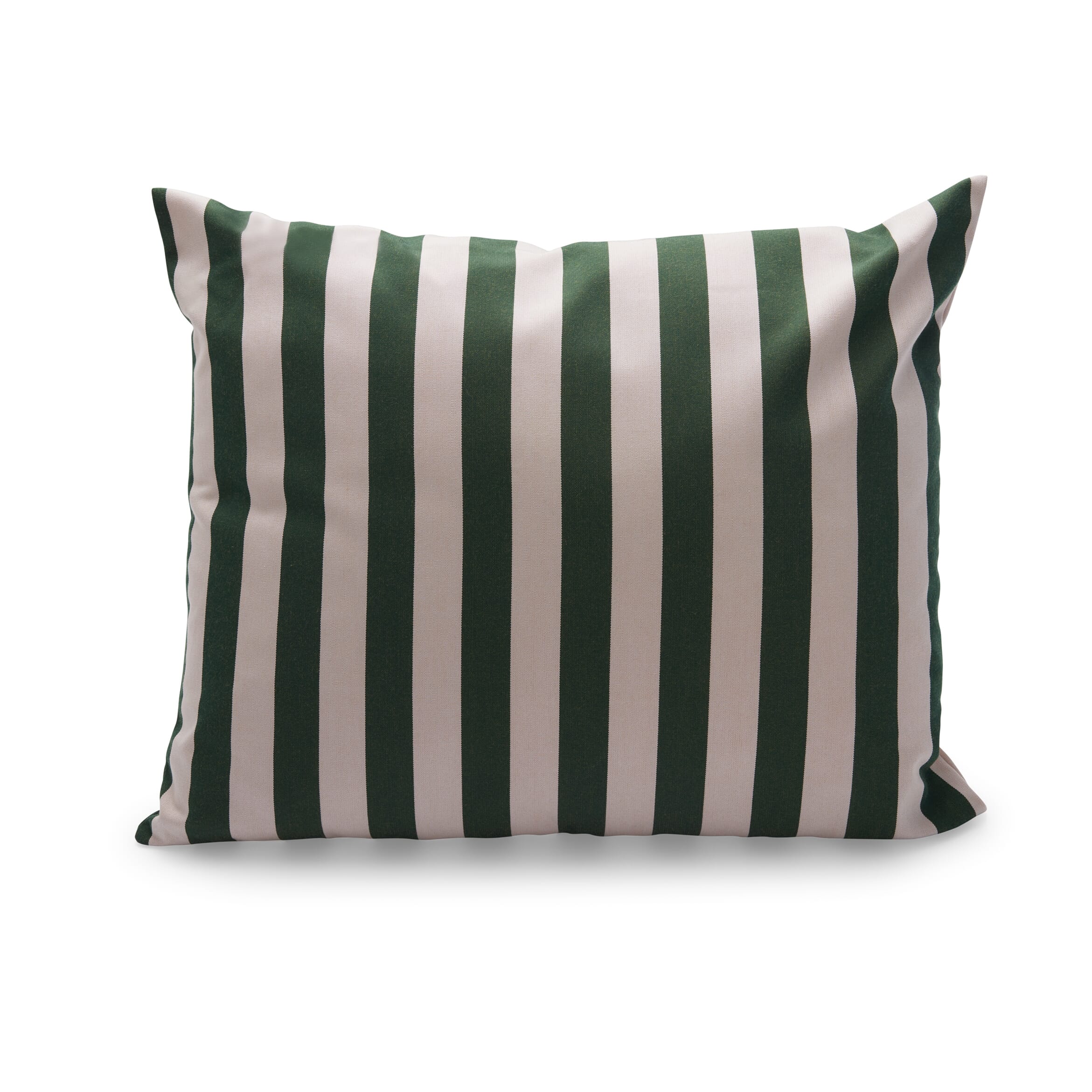 Barriere Utendørspute Light Apricot/Dark Green Stripe 60x50 - Hovedbilde