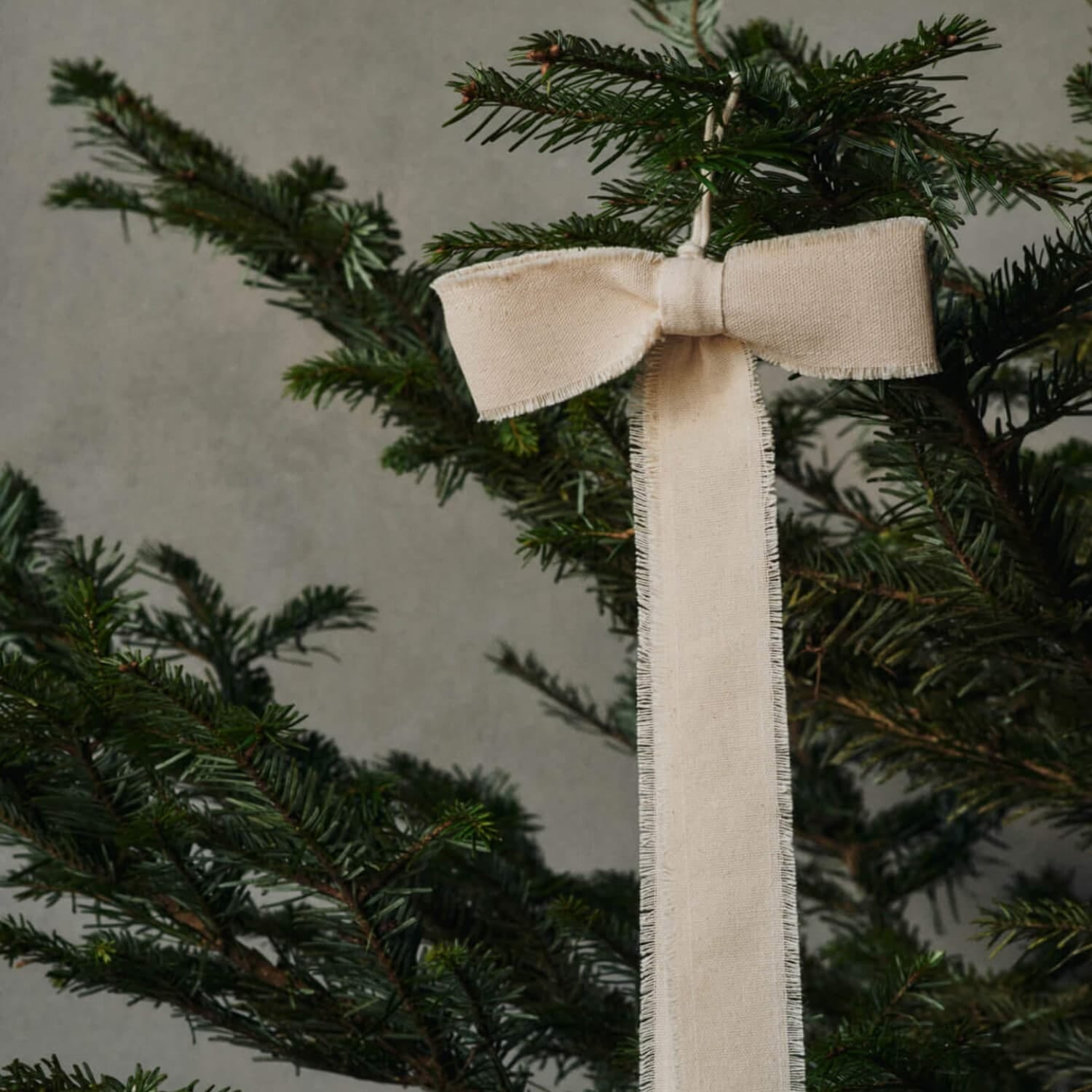 2 stk | Juletrepynt Sløyfe Natural