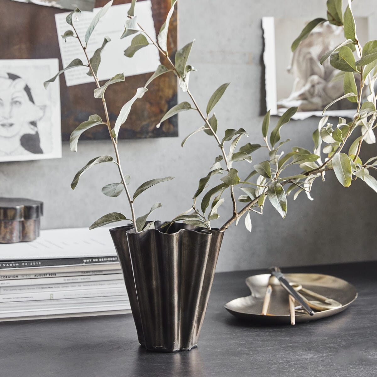 Vase Flood Antique Brown - Hovedbilde