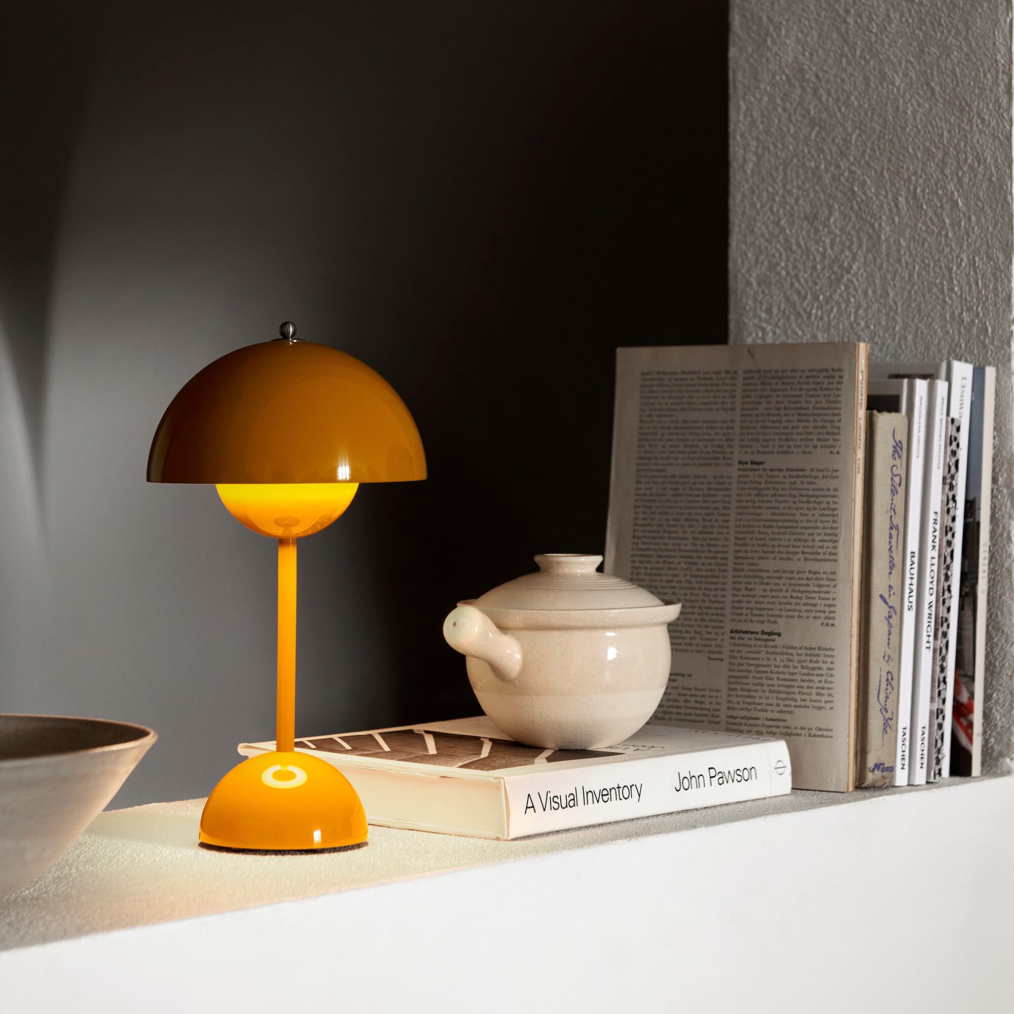 Flowerpot VP9 Oppladbar Lampe Mustard - Bilde 2