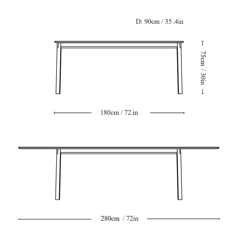 Patch Uttrekksbord Oljet Eik 180-280 HW1 - Bilde 3