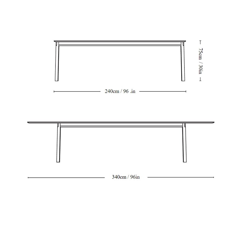 Patch Uttrekksbord Oljet Eik 240-340 HW2 - Bilde 5