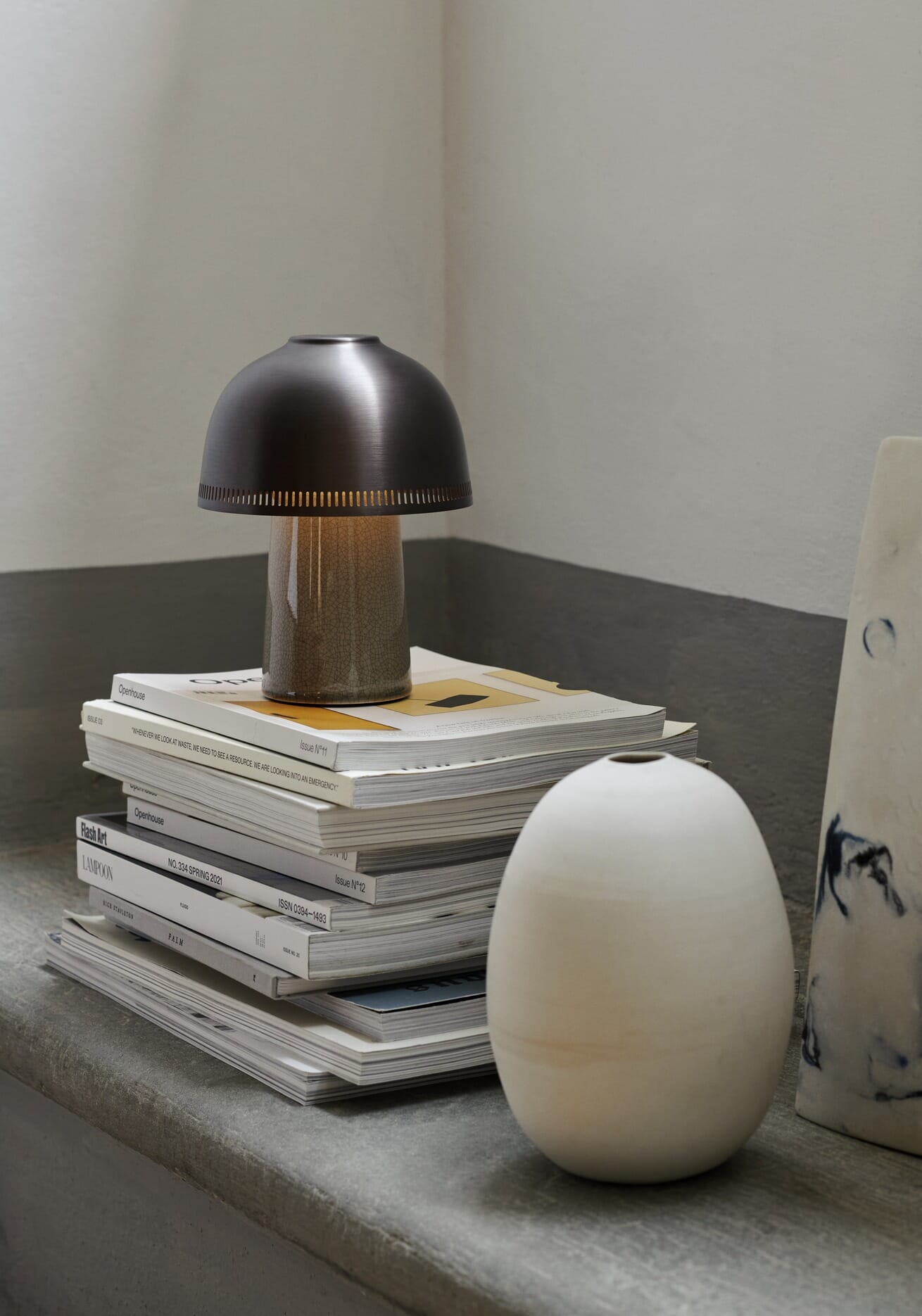 Raku Oppladbar Lampe SH8 Beige Grey & Bronzed - Bilde 6
