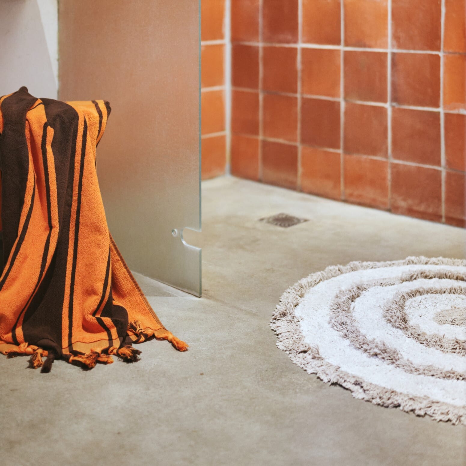 Badematte Cream Ø:120 - Bilde 5