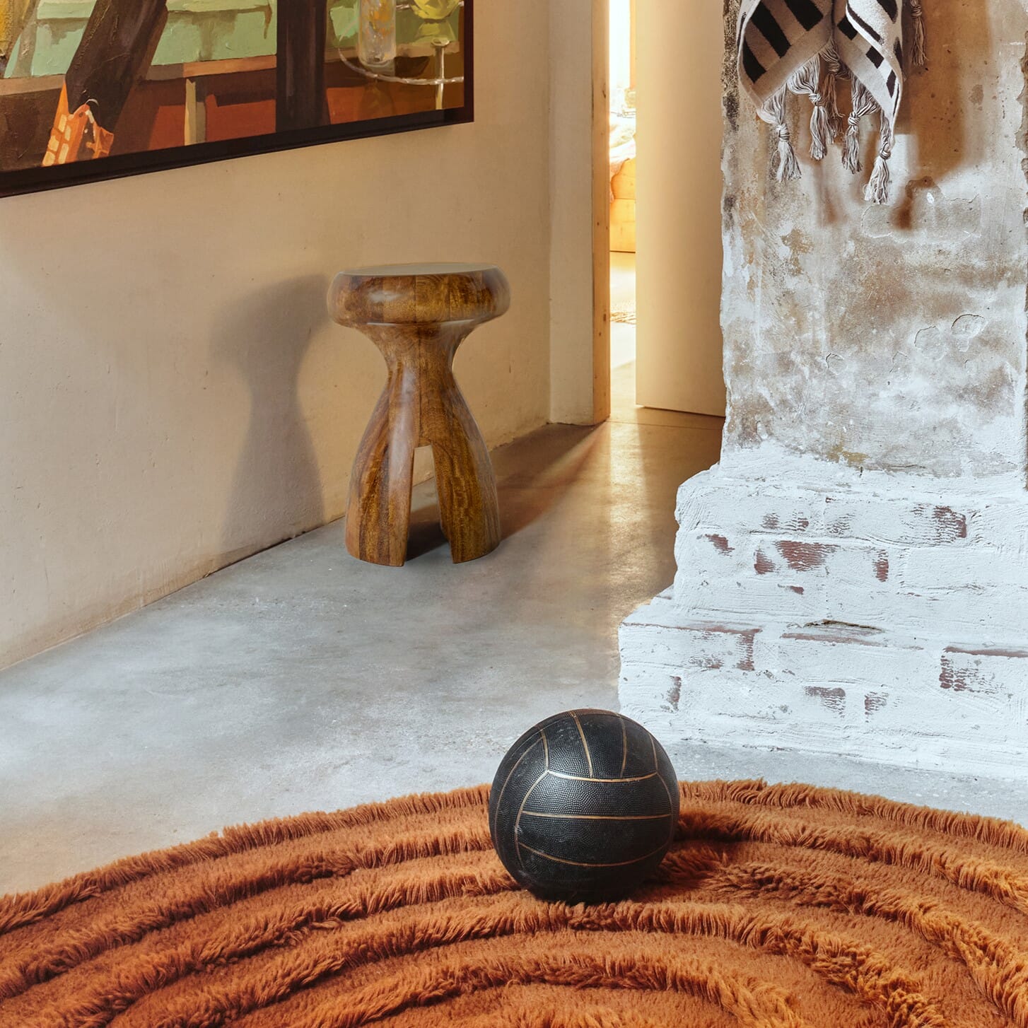 Gulvteppe Mahogany Brown Ø:150 - Bilde 2