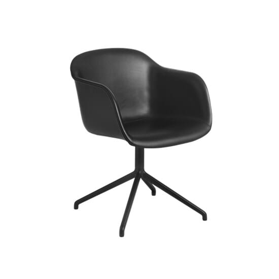 Fiber Armchair Swivel Base w/leather - Bilde 4