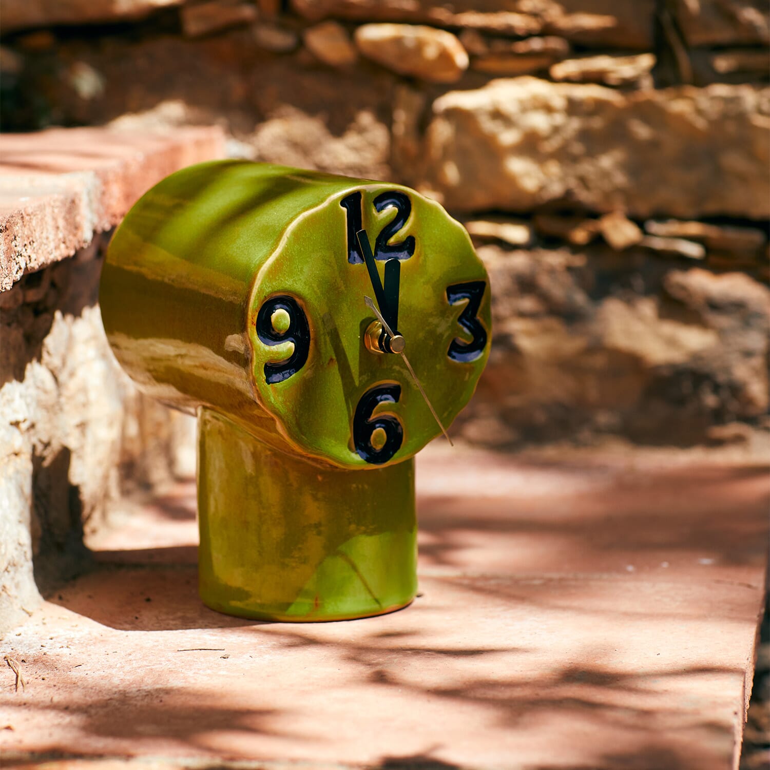 Bordklokke Retro Olive - Hovedbilde