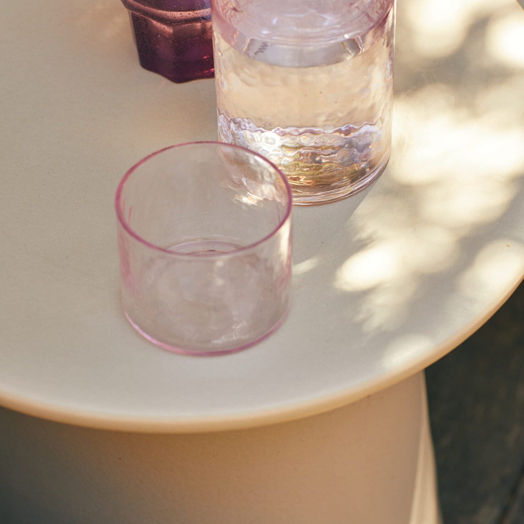 Earthenware side table M, cream - Bilde 2