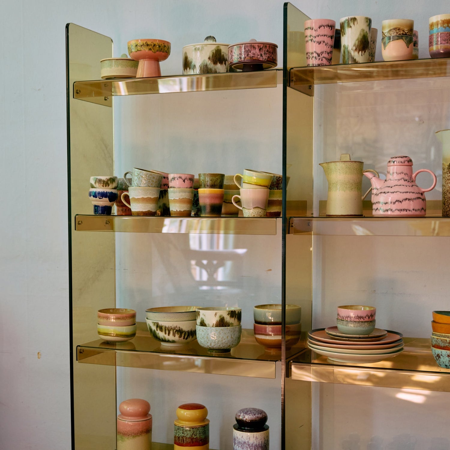 4 stk Americanokopper Rococo | 70s Ceramics