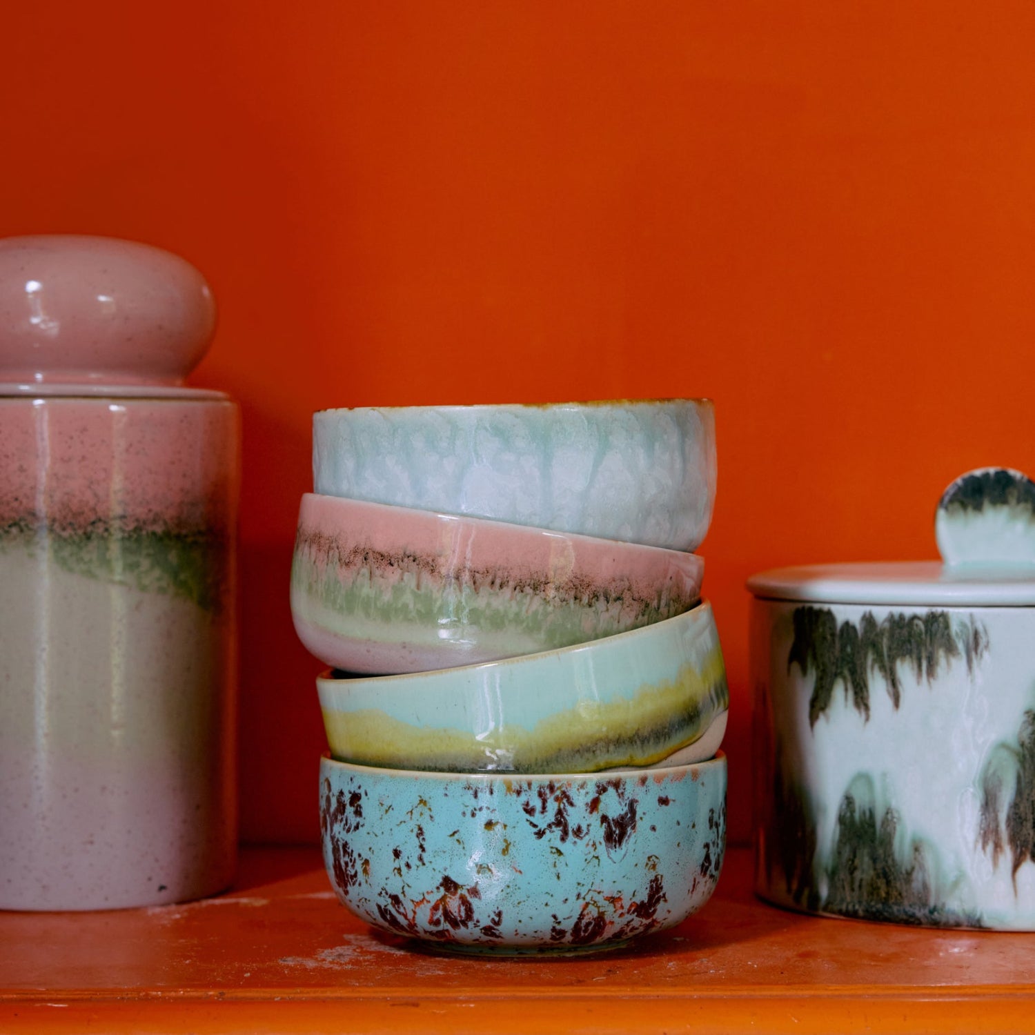 4 stk Dessertskåler Impression | 70s Ceramics