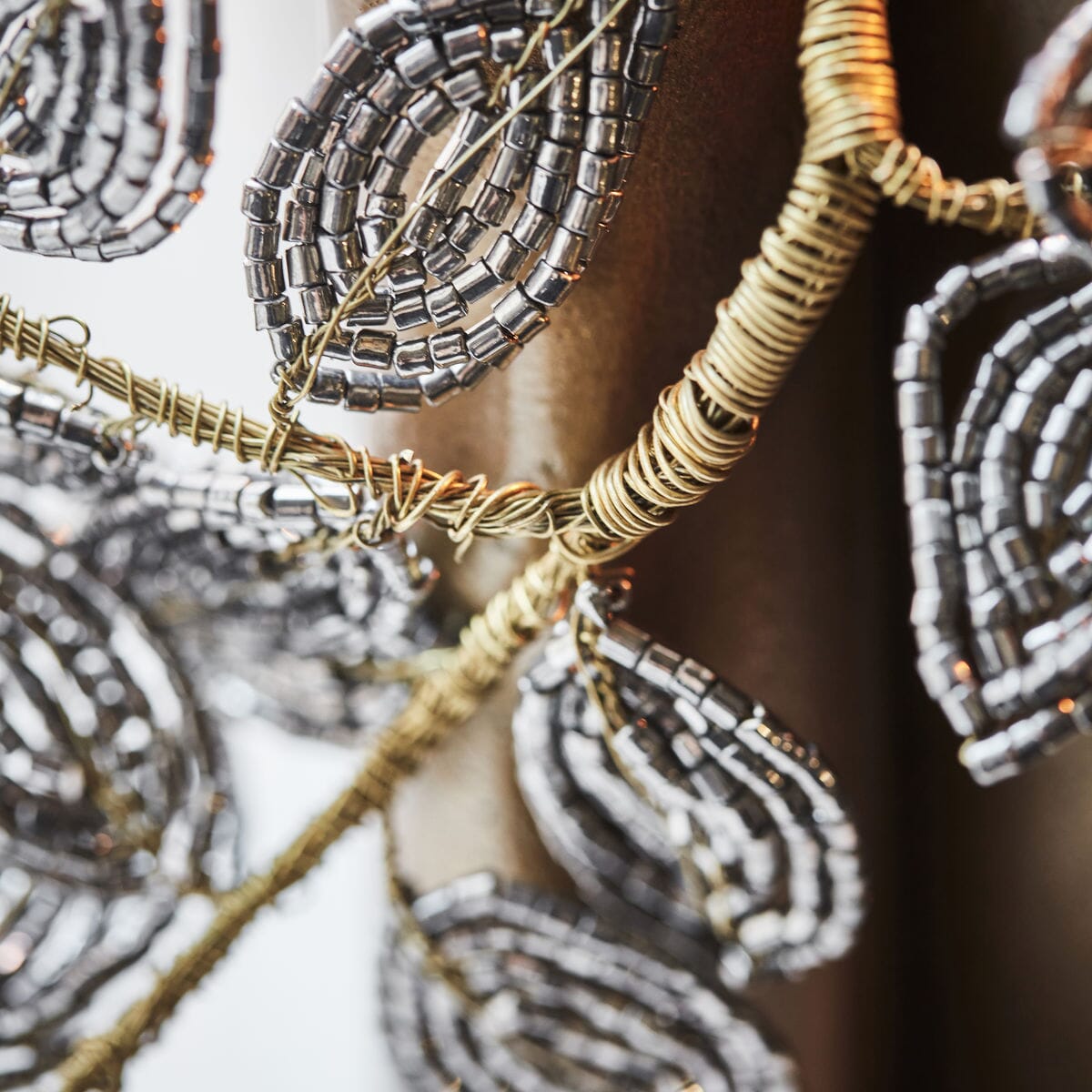 3 stk | Juletrepynt Pearl Grå/Gull - Bilde 2