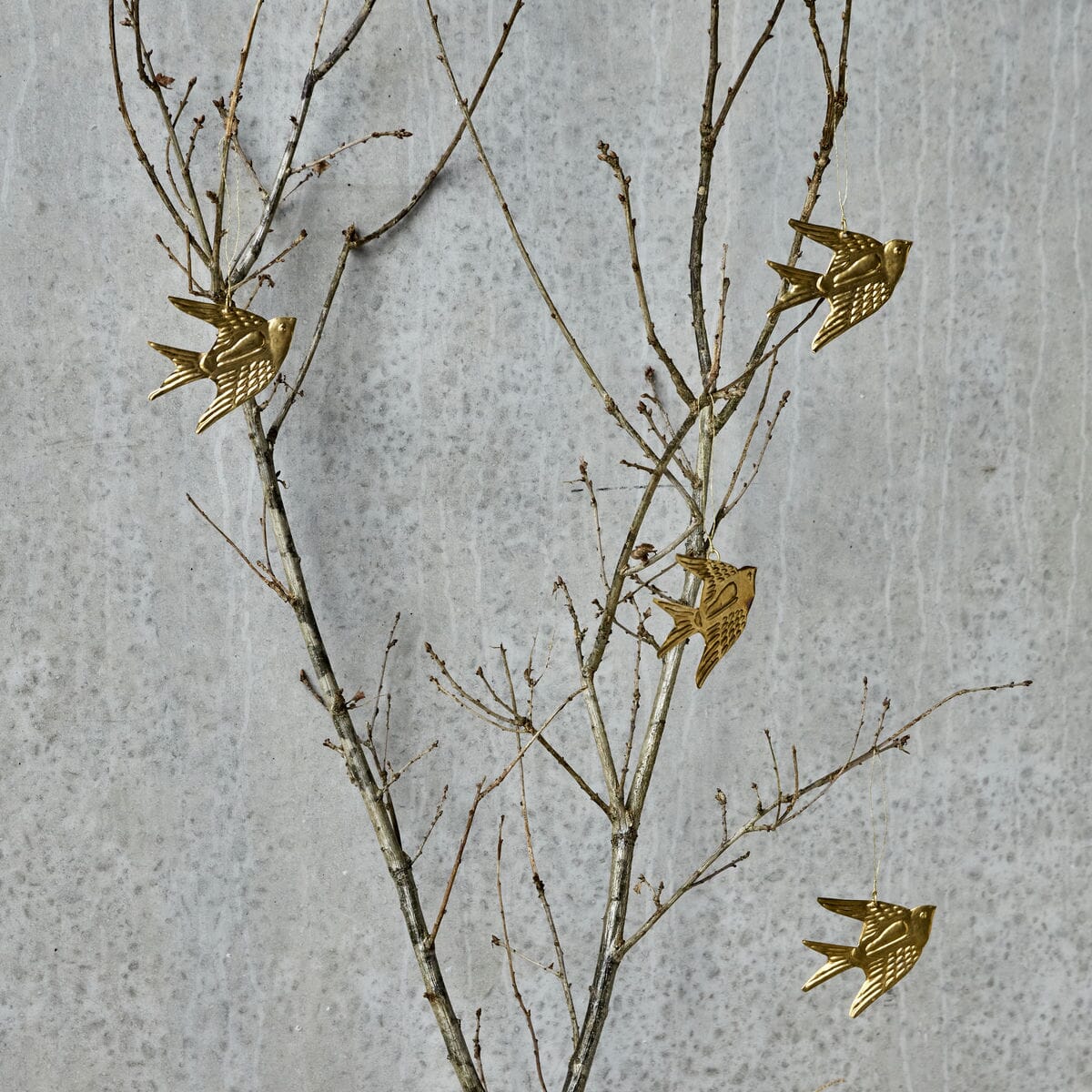 4 stk | Pyntefugler Golden - Bilde 4