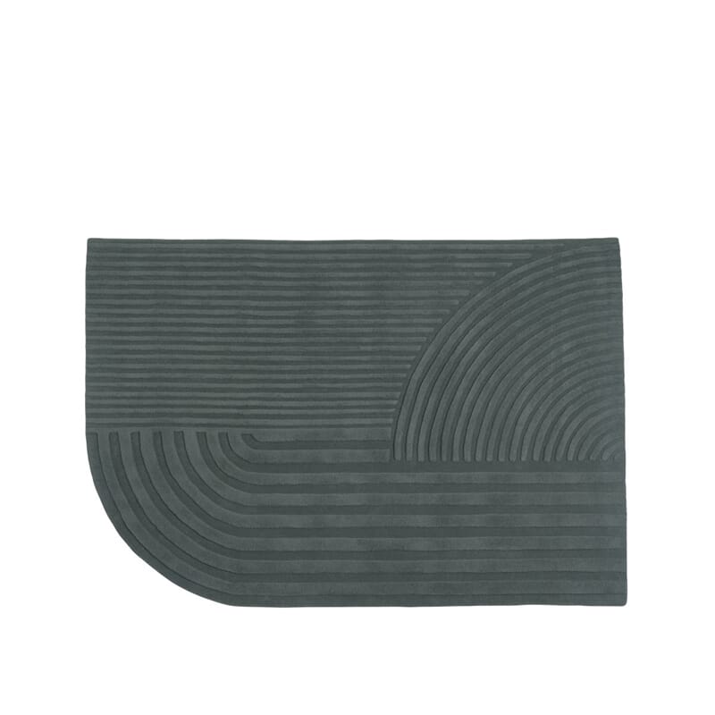 Gulvteppe Relevo Dark Green
