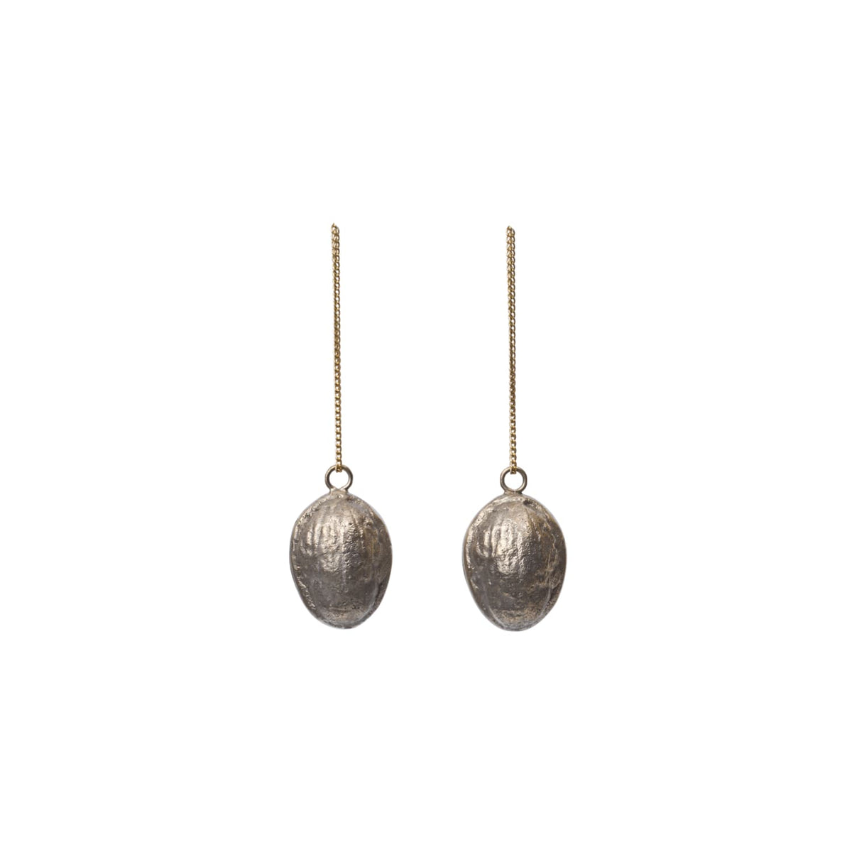2 stk | Juletrepynt Walnut Messing