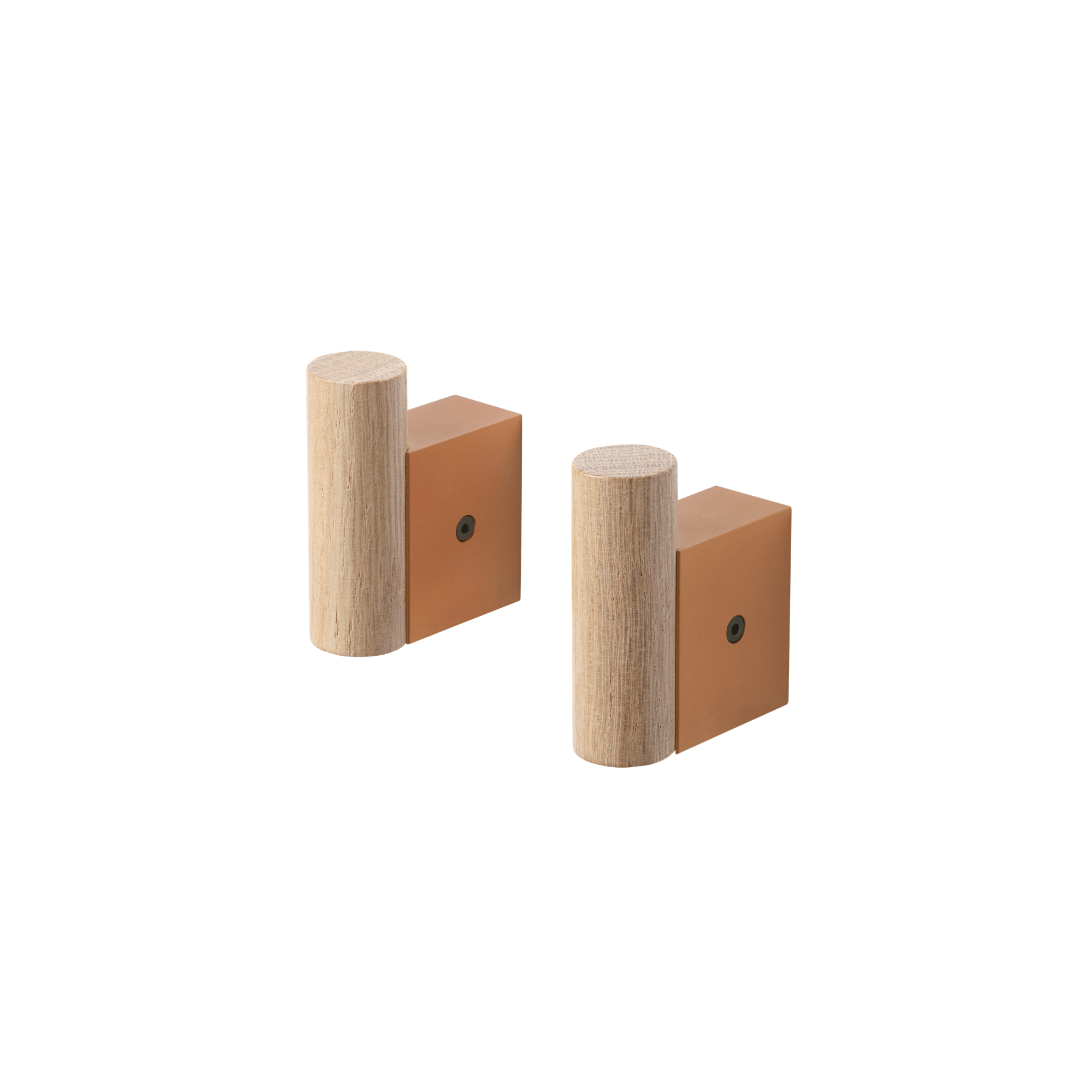 2 stk | Knagg Attach Eik/Burnt Orange