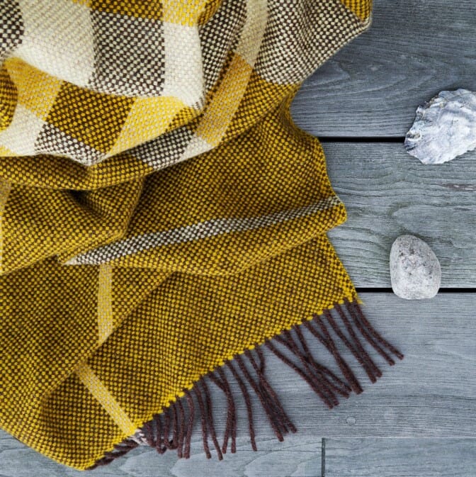 Ullpledd Filos Yellow - Bilde 2