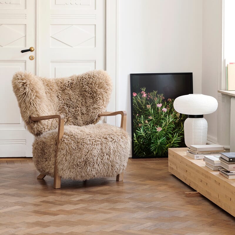 Wulff Stol + Puff Honey/Eik - Bilde 2