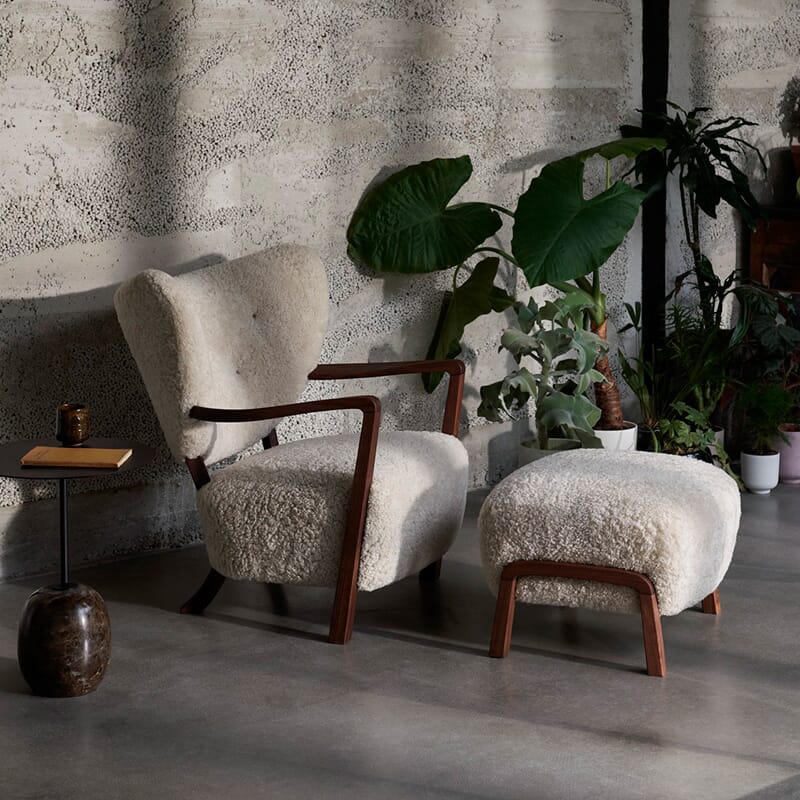 Wulff Stol + Puff Moonlight/Valnøtt - Bilde 3