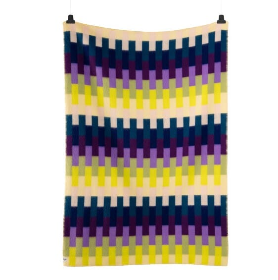 Ullpledd Åsmund Yellow Violet - Bilde 2