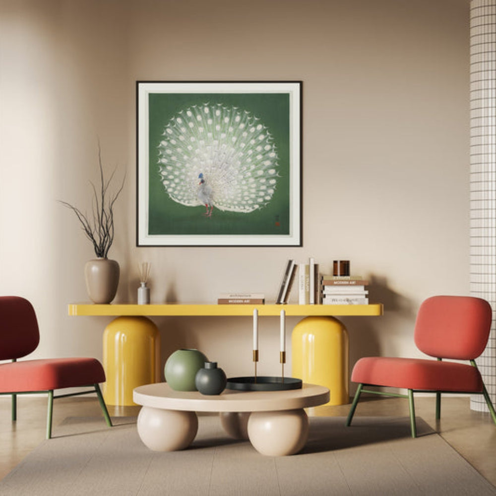 Bilde Peacock on Green 100x100