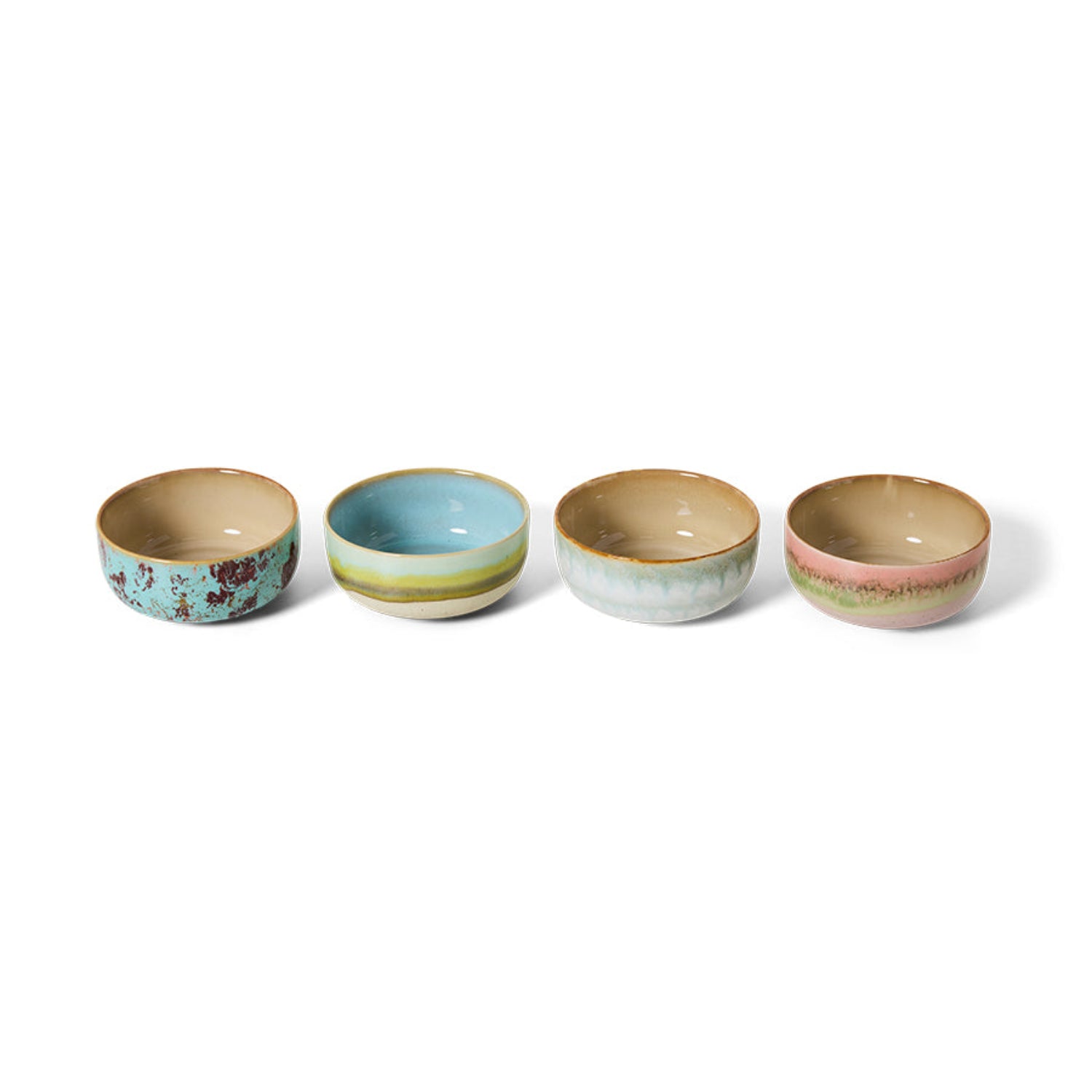 4 stk Dessertskåler Impression | 70s Ceramics