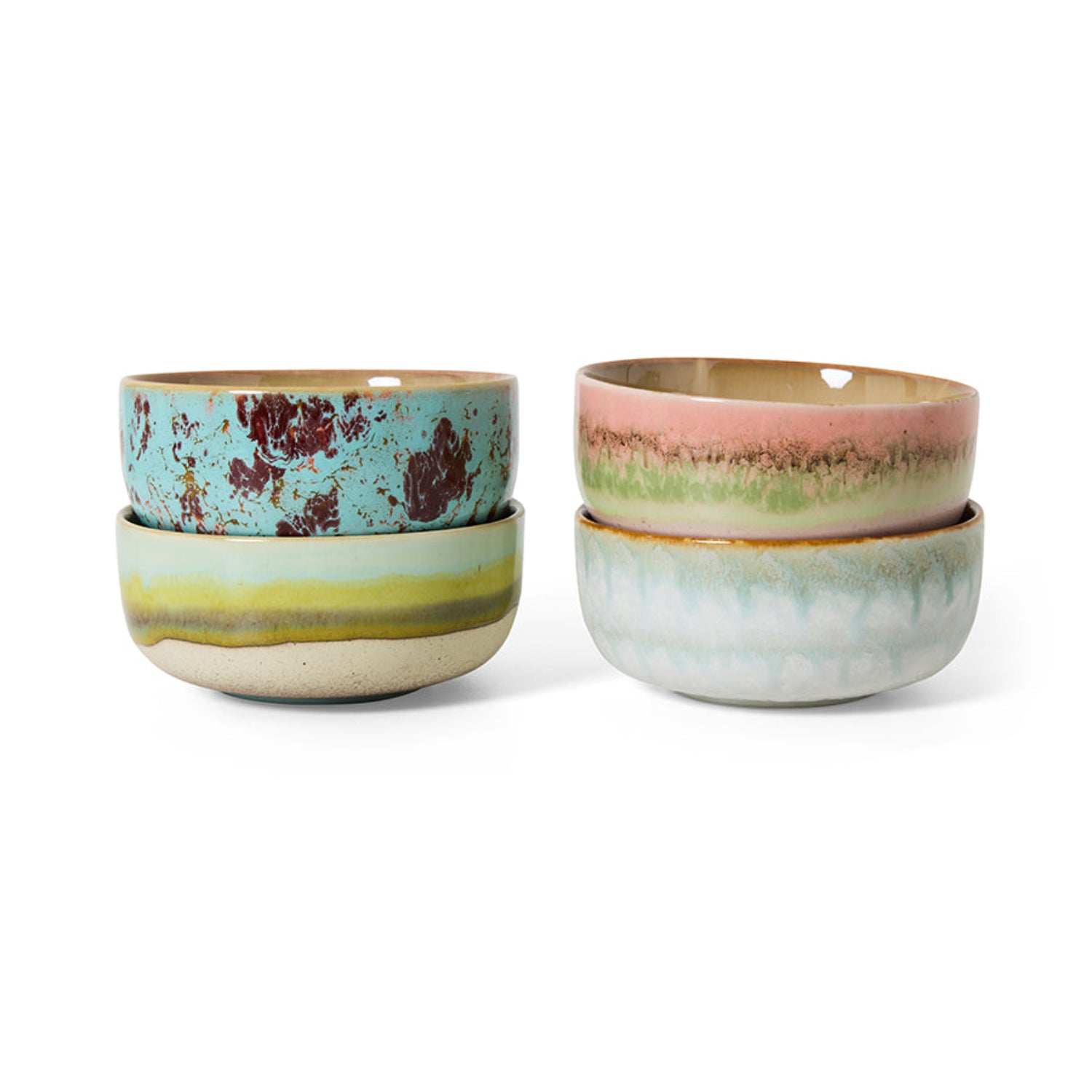 4 stk Dessertskåler Impression | 70s Ceramics