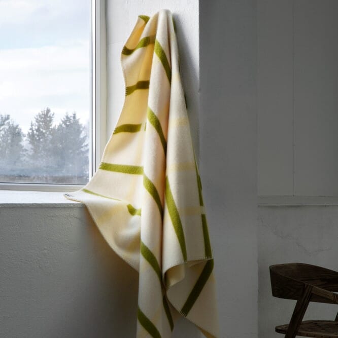 Ullpledd Knut Lime - Bilde 3