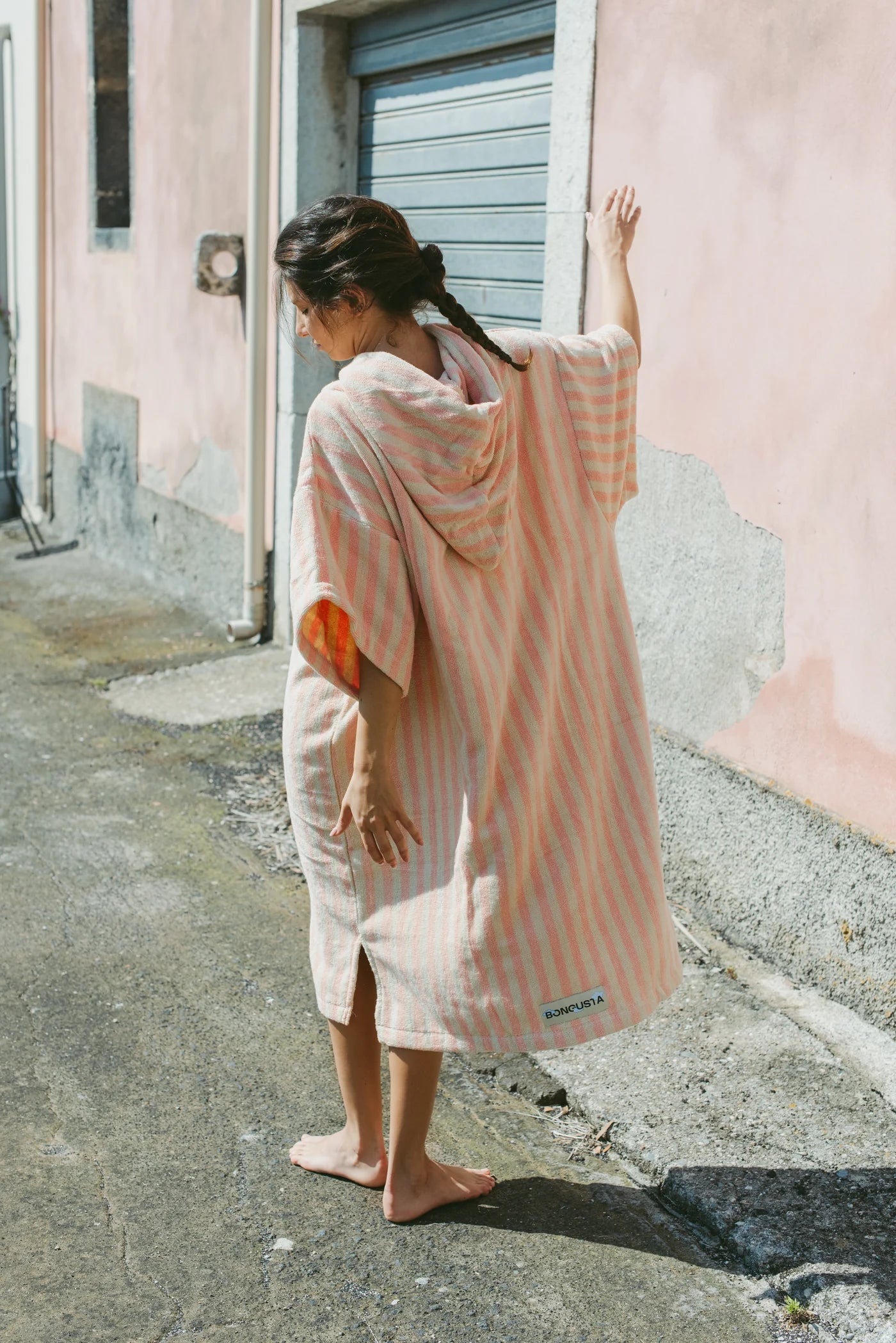 Badehåndkle Poncho Tropical & Creme