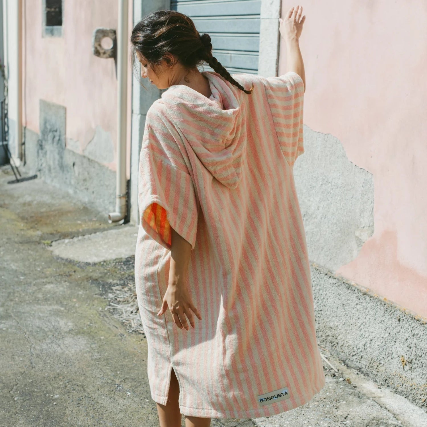 Badeponcho Tropical & Creme