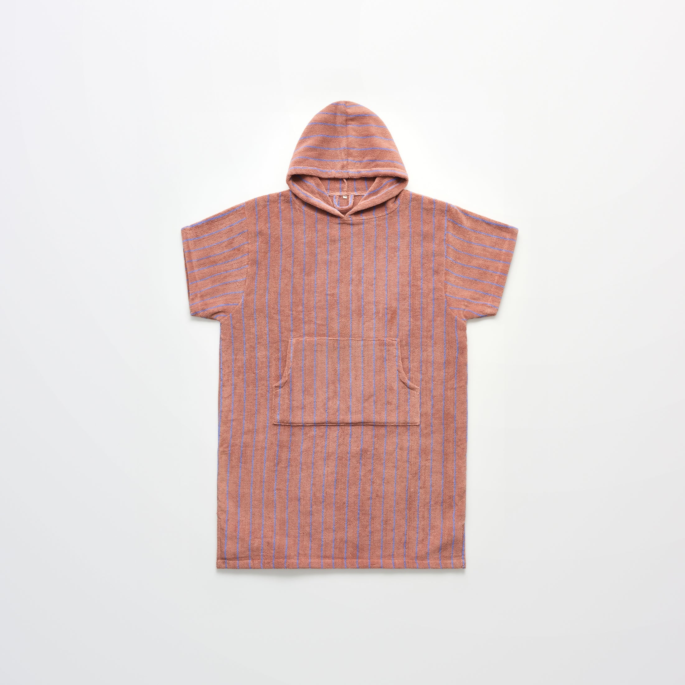 Badehåndkle Poncho Camel & Ultramarine