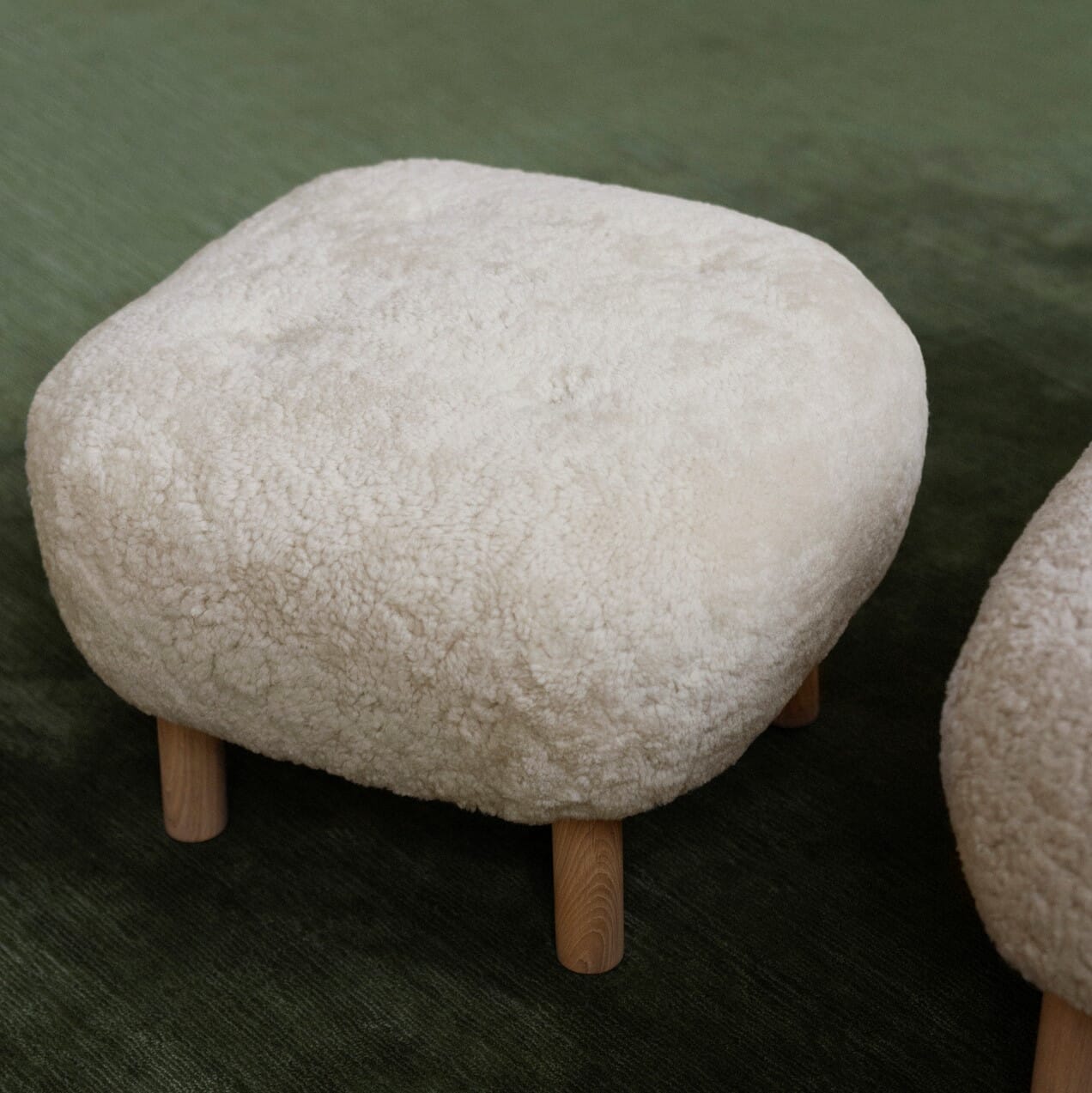 Lille Petra Lenestol m/ Puff Moonlight m/Eik - Bilde 3