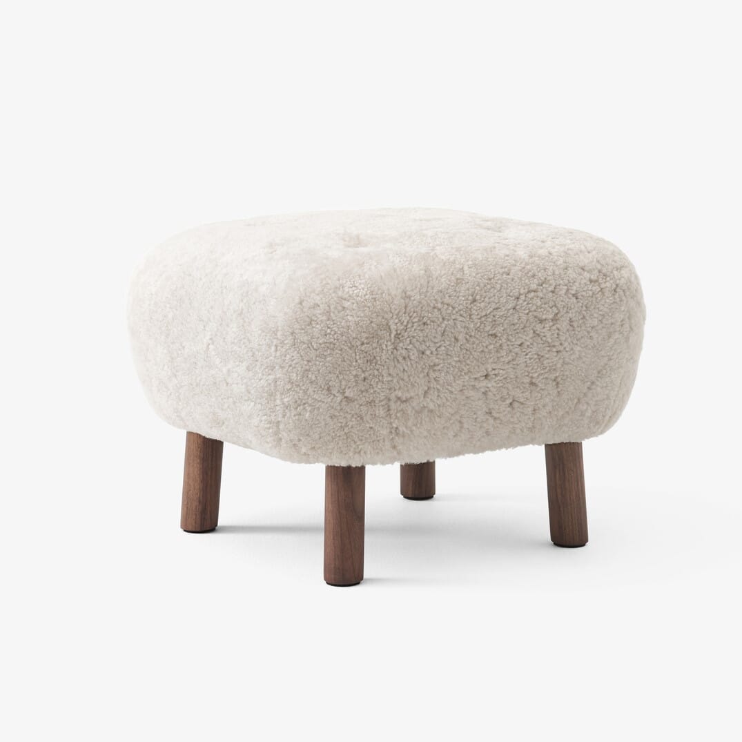 Lille Petra Lenestol m/ Puff Moonlight/Valnøtt - Bilde 7