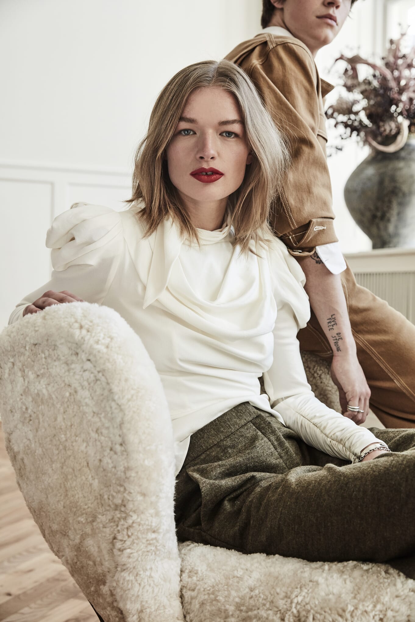 Lille Petra Lenestol VB1 Moonlight/Valnøtt - Bilde 7