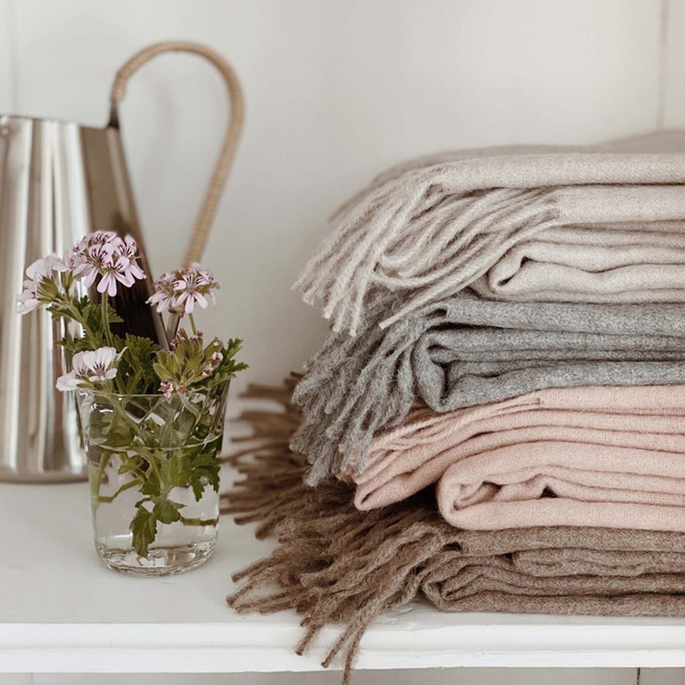 Alpakkapledd Classic Mocca - Bilde 4