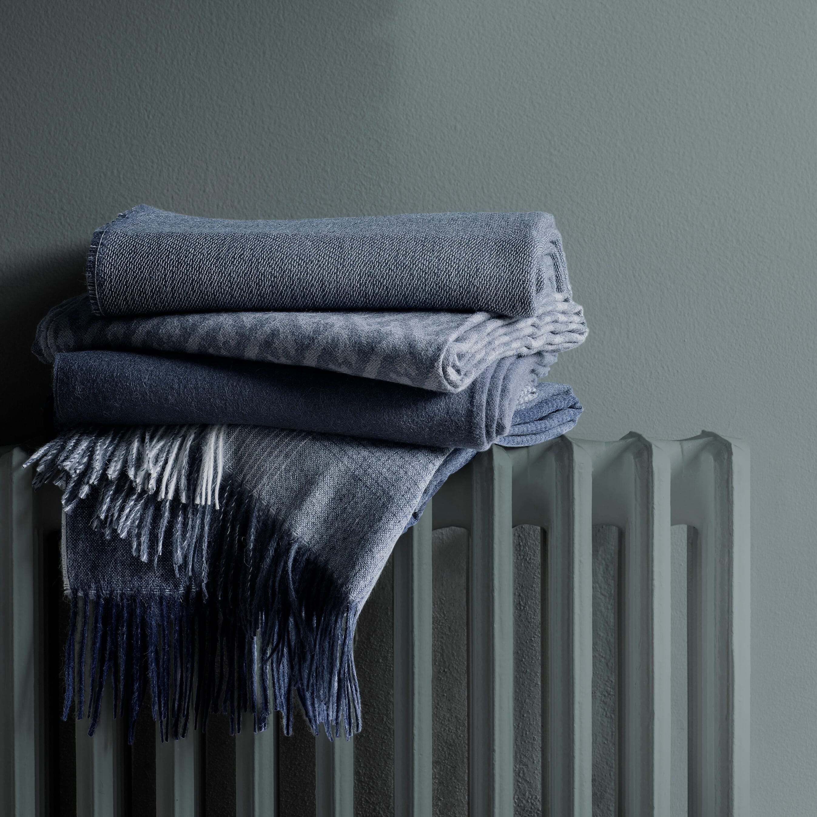 Alpakkapledd Horizon Dark Blue - Bilde 3