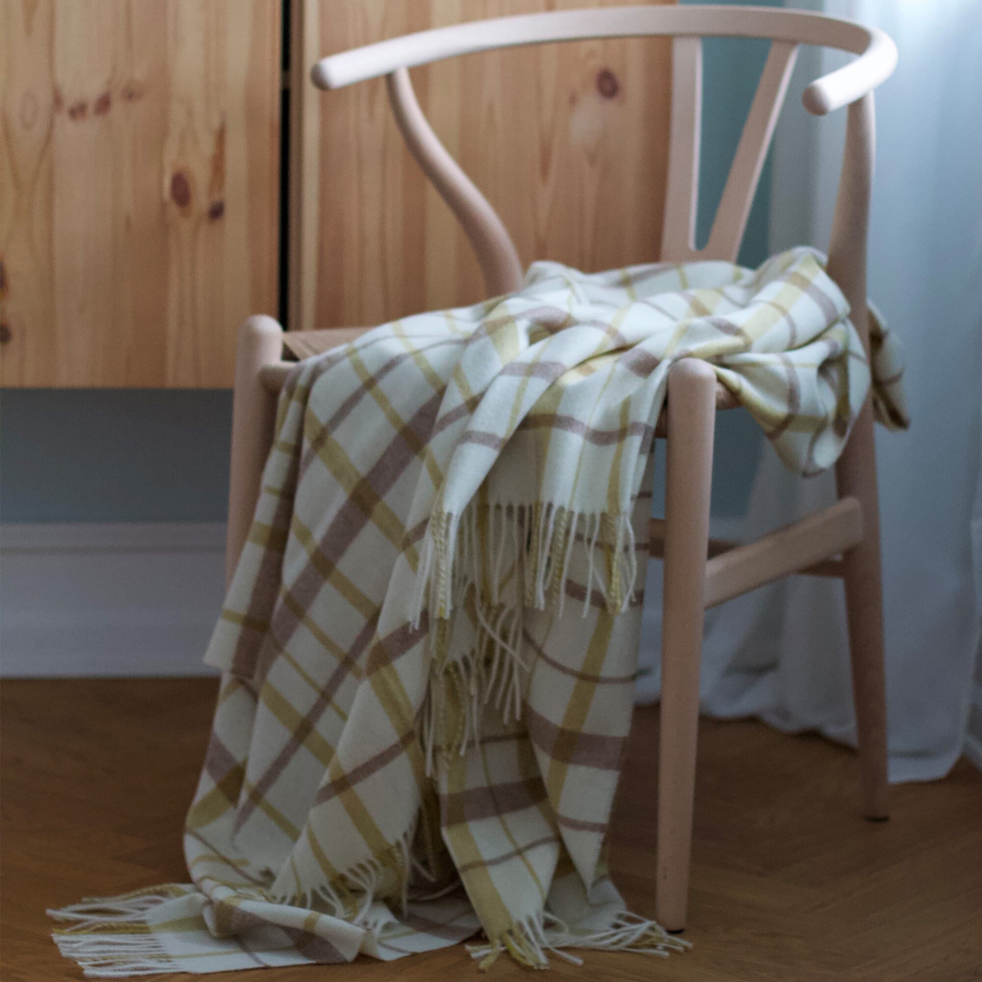 Alpakkapledd Tweed Grey - Bilde 3