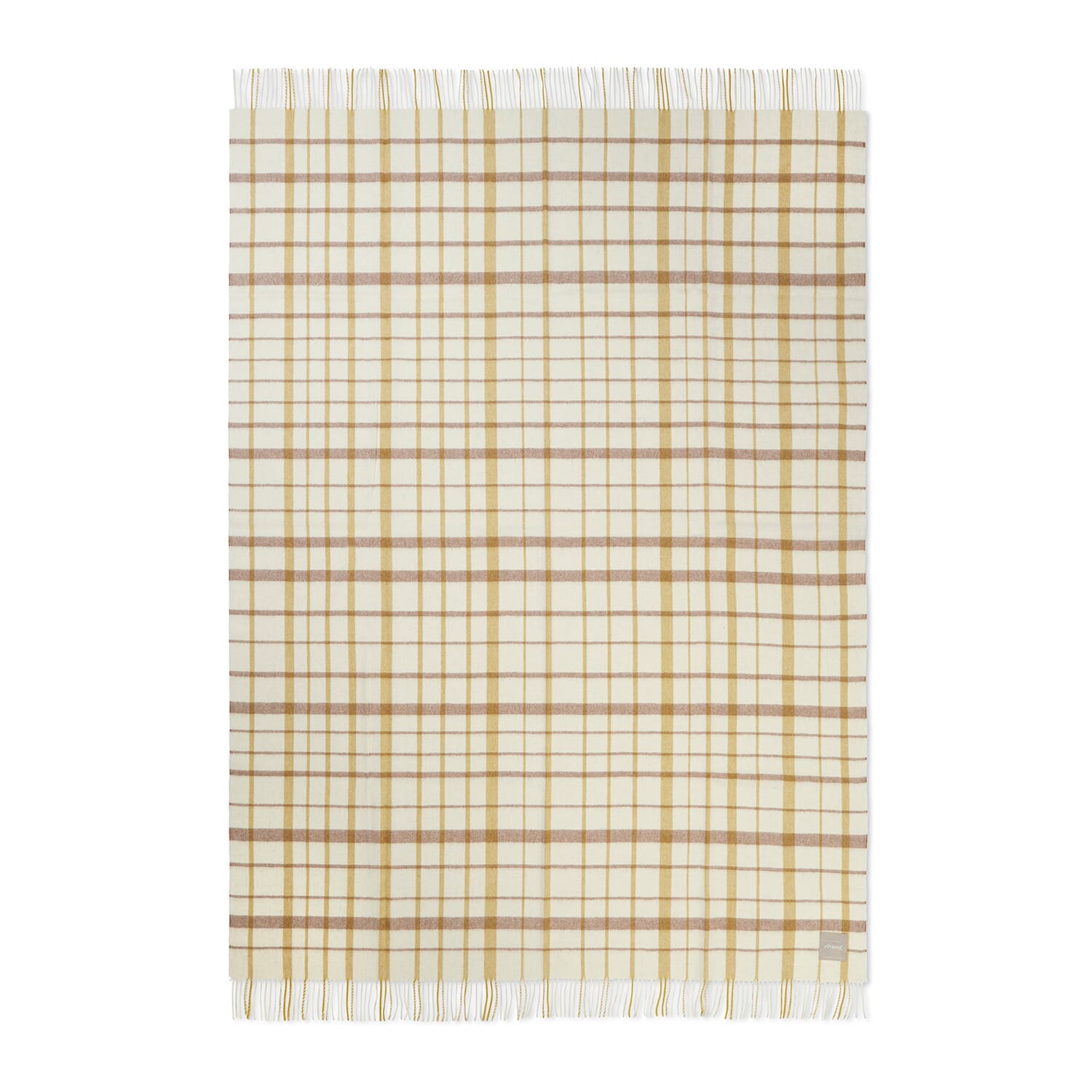 Alpakkapledd Tweed Light Yellow - Bilde 3