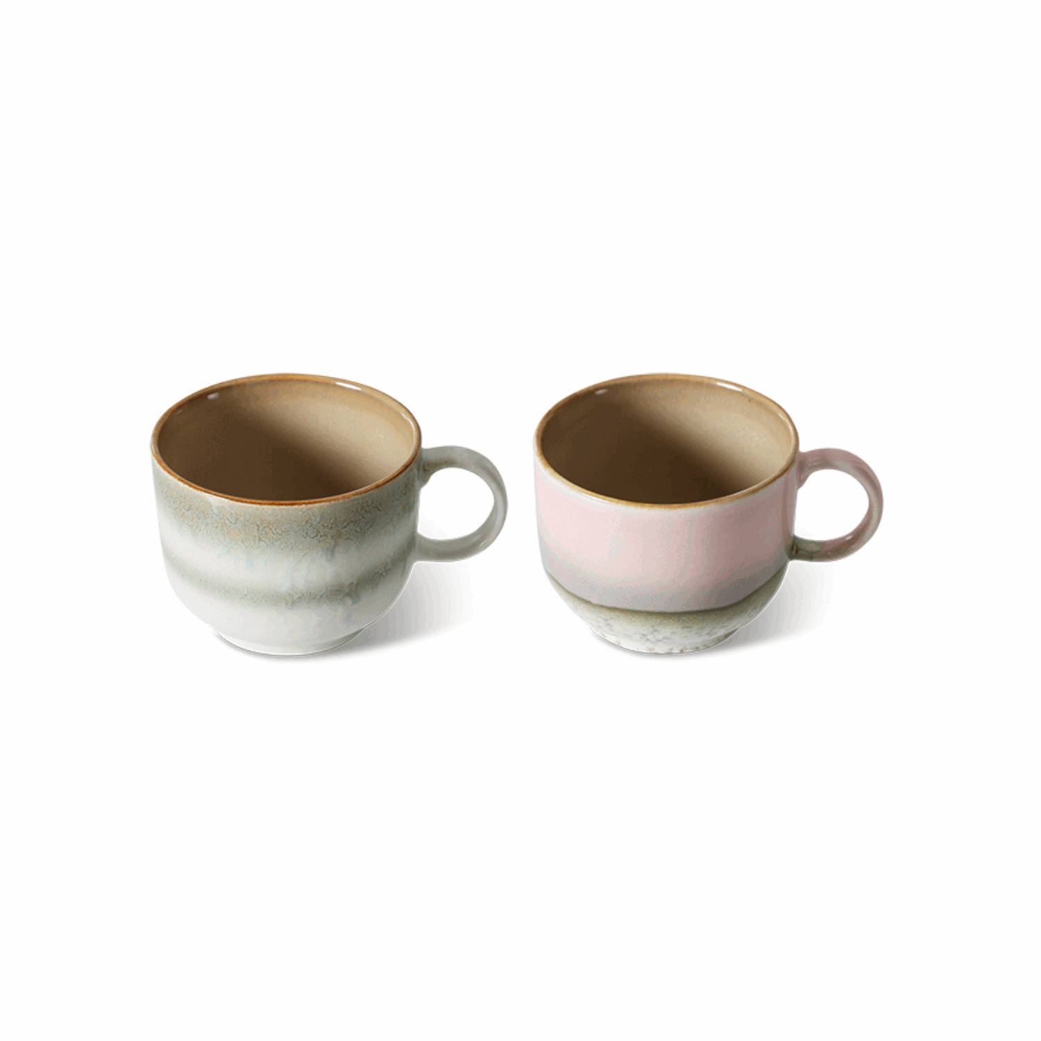 70s ceramics: tea cups, nova (set of 2) - Bilde 3